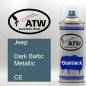 Preview: Jeep, Dark Baltic Metallic, CE: 400ml Sprühdose, von ATW Autoteile West.